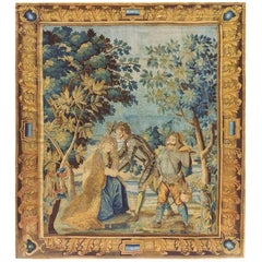 Antique 18th Century French Aubusson Tapestry, with Romantic Tale of Don Quixote