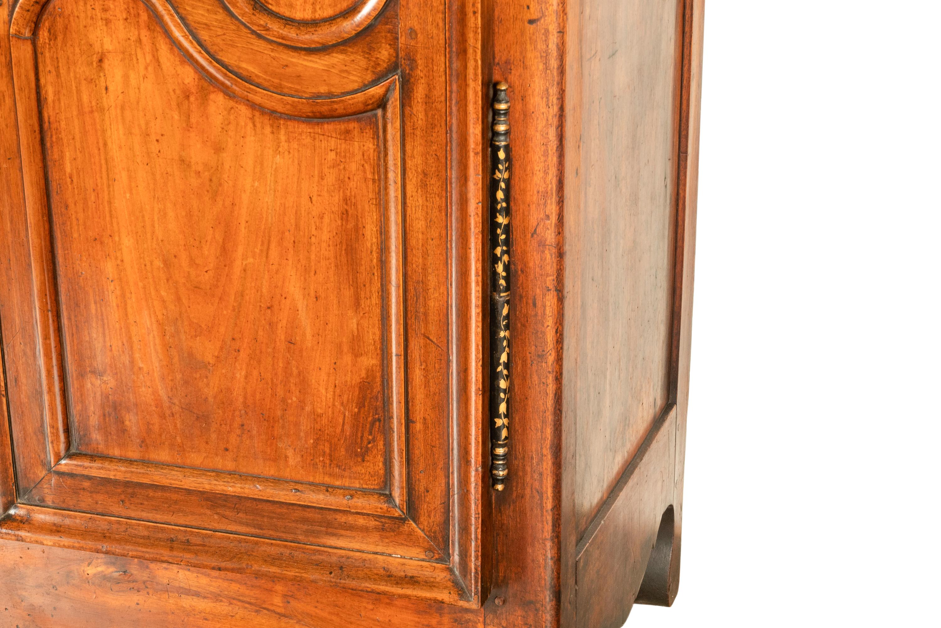 Antique French 18th Century Fruitwood Louis XV Provincial Armoire Wardrobe 1760 5