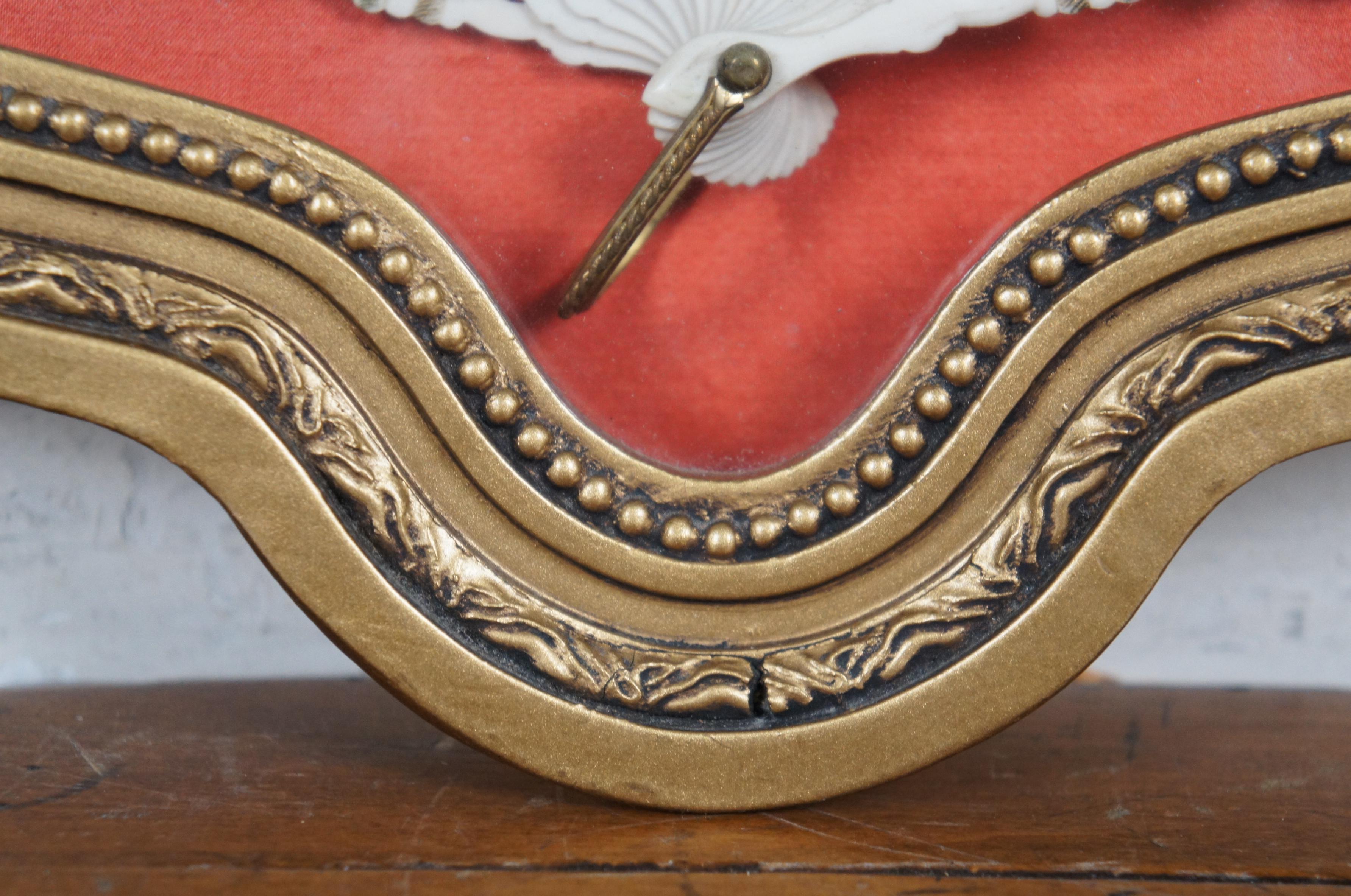 Antique 18th Century French Neoclassical Hera's Chariot Hand Fan Shadowbox For Sale 5