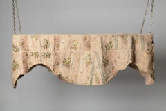 Antique 18th Century French silk bed canopy