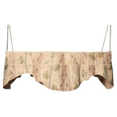 Vintage 18th Century French silk bed canopy 
