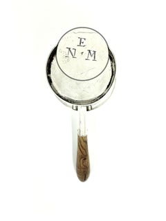 Antiguo calentador de brandy de plata de ley de Jorge I del siglo XVIII, Joseph Clare I 1714