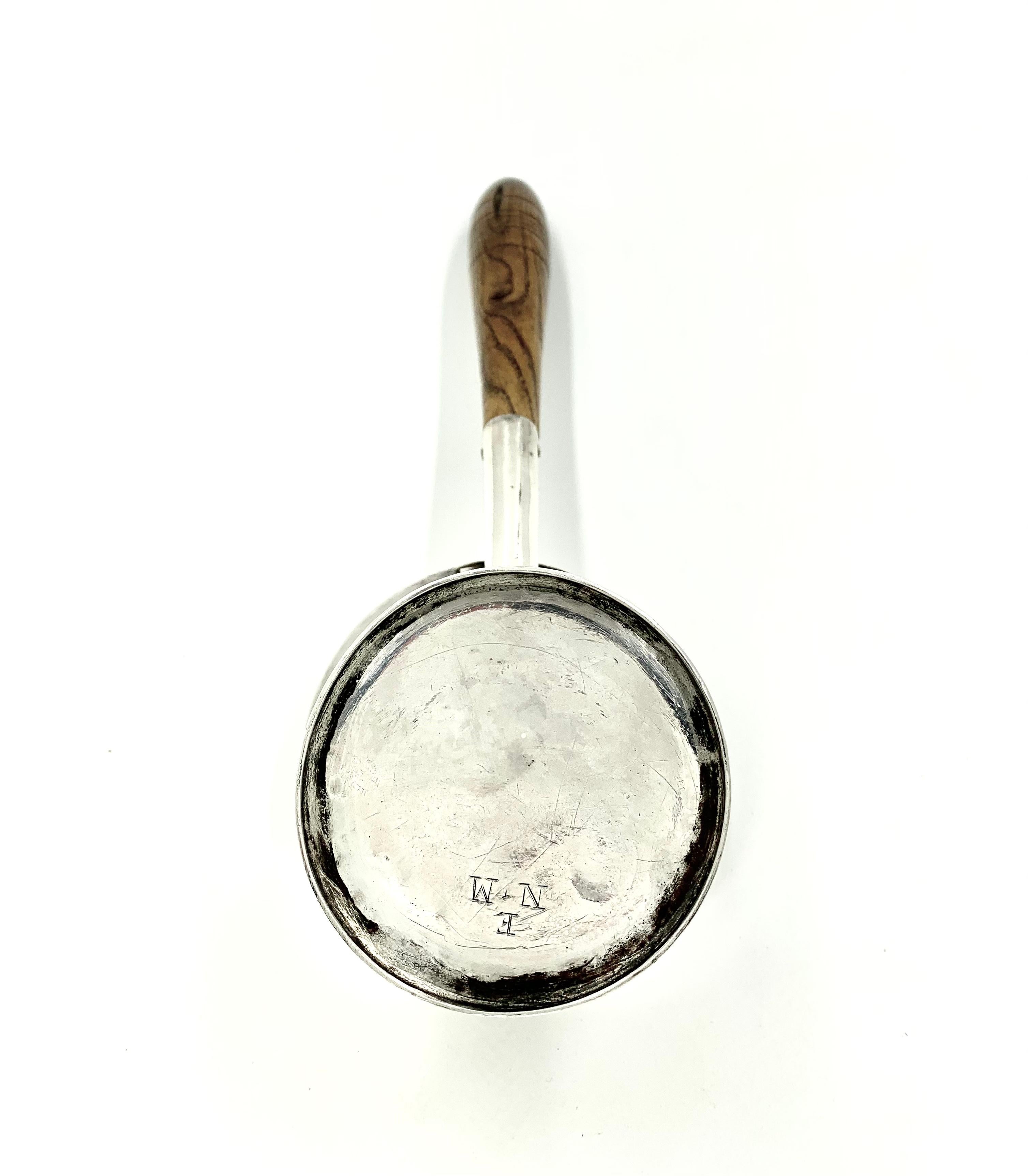 Britannique Marqueur de Brandy ancien en argent sterling George I du 18ème siècle, Joseph Clare I 1714 en vente