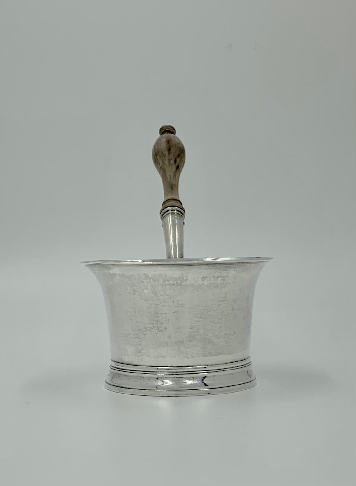 Antique 18th Century George II Sterling Silver Brandy Warmer, London, 1743 For Sale 6