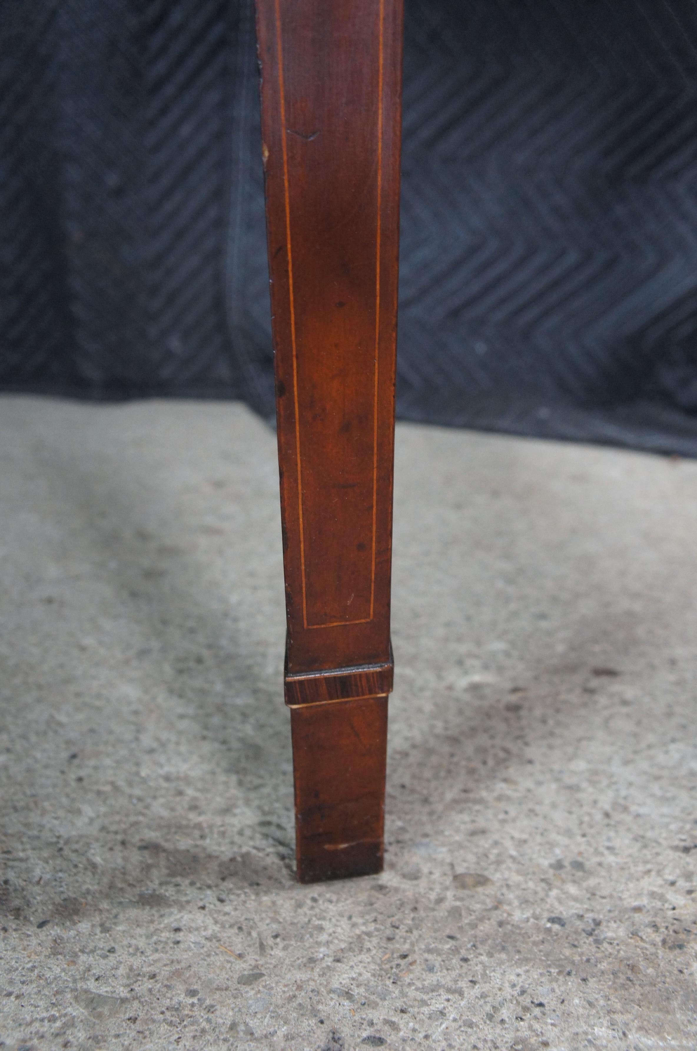 Antique 18th Century George III Inlaid Mahogany Bowfront Buffet Sideboard Server For Sale 9