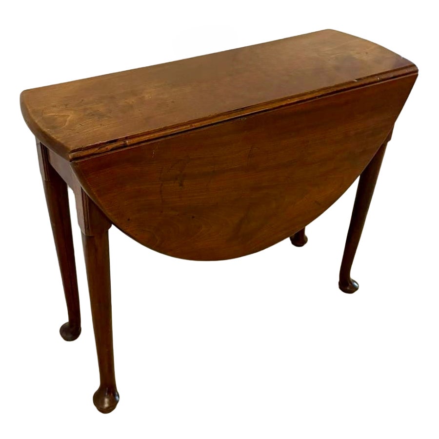 Antique 18th Century George III Quality Mahogany Drop Leaf Table For Sale