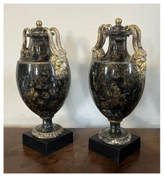 Antique 18th Century George III Wedgwood & Bentley Creamware Urns or Mantel Vase