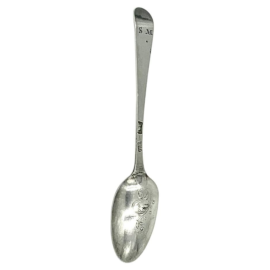 Antique 18th Century Georgian Early Hester Bateman Sterling Silver Baby Spoon