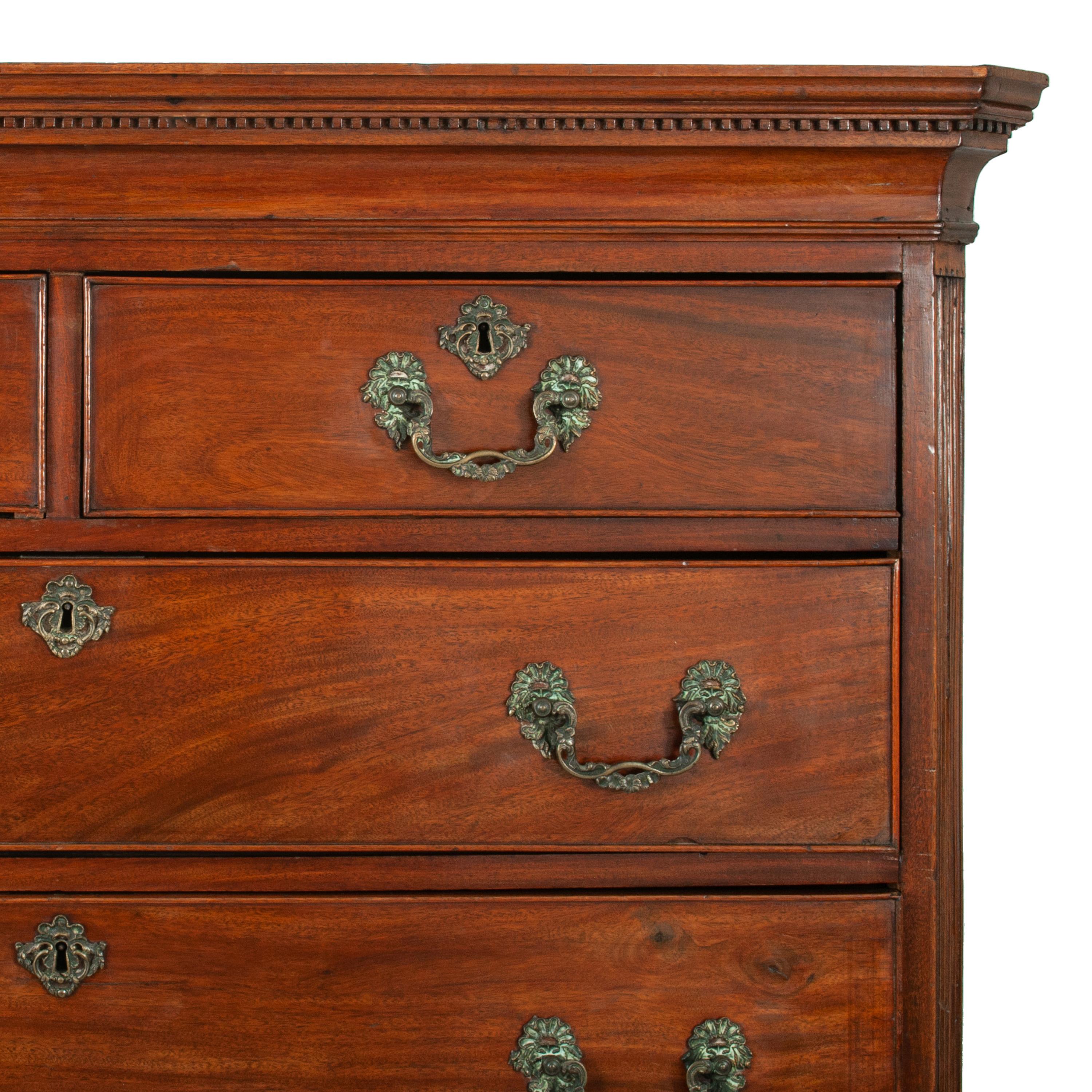 Antique 18th Century Georgian George III Mahogany Tallboy Chest on Chest, 1760 For Sale 2