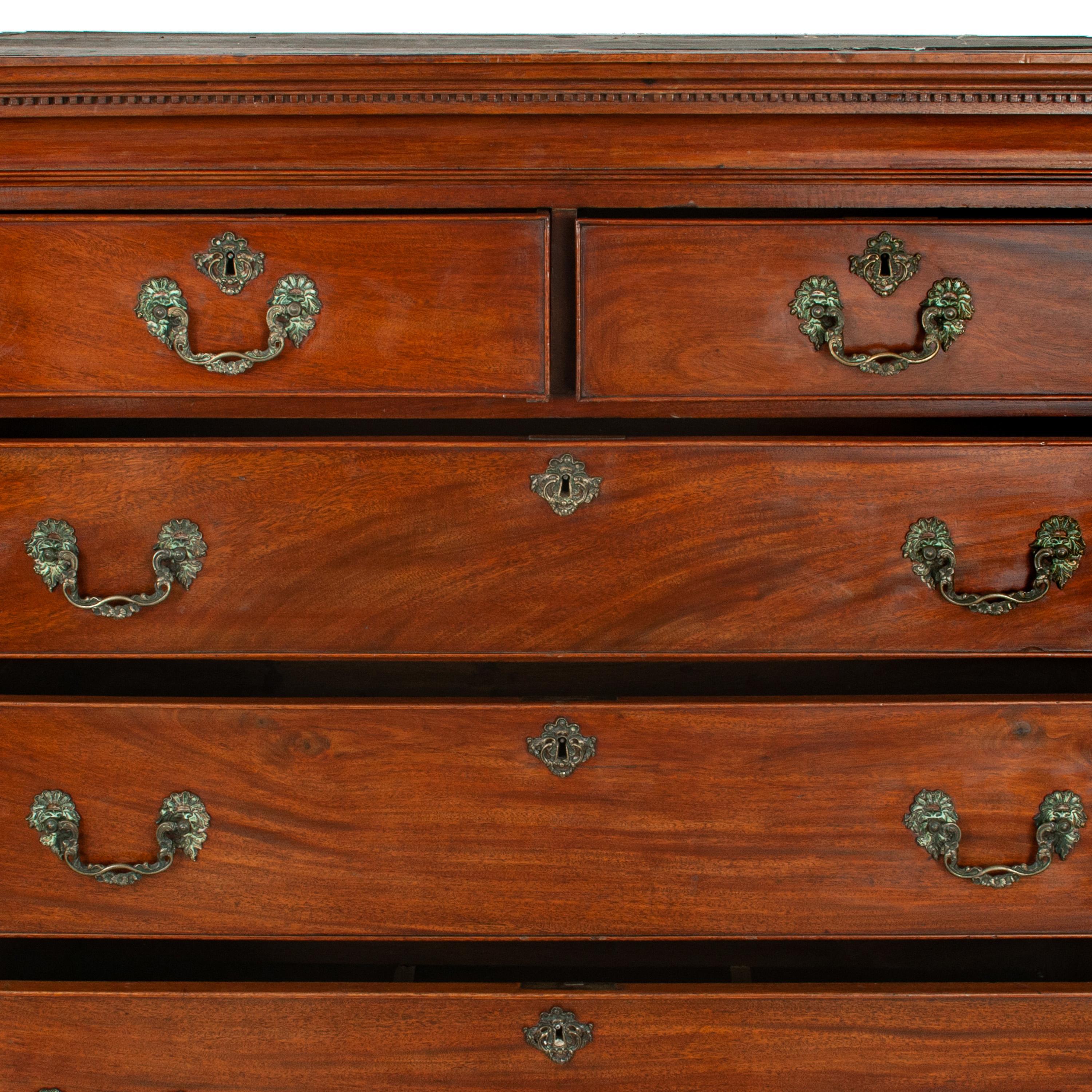 Antique 18th Century Georgian George III Mahogany Tallboy Chest on Chest, 1760 For Sale 3