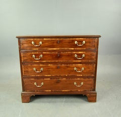 Antique 18th century Georgian mahogany Gentleman's chest of drawers commode