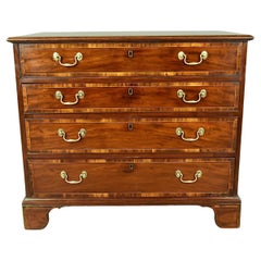 Antique 18th century Georgian mahogany Gentleman's chest of drawers commode 