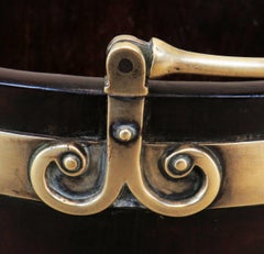 Antique seau à assiettes en acajou géorgien du 18e siècle