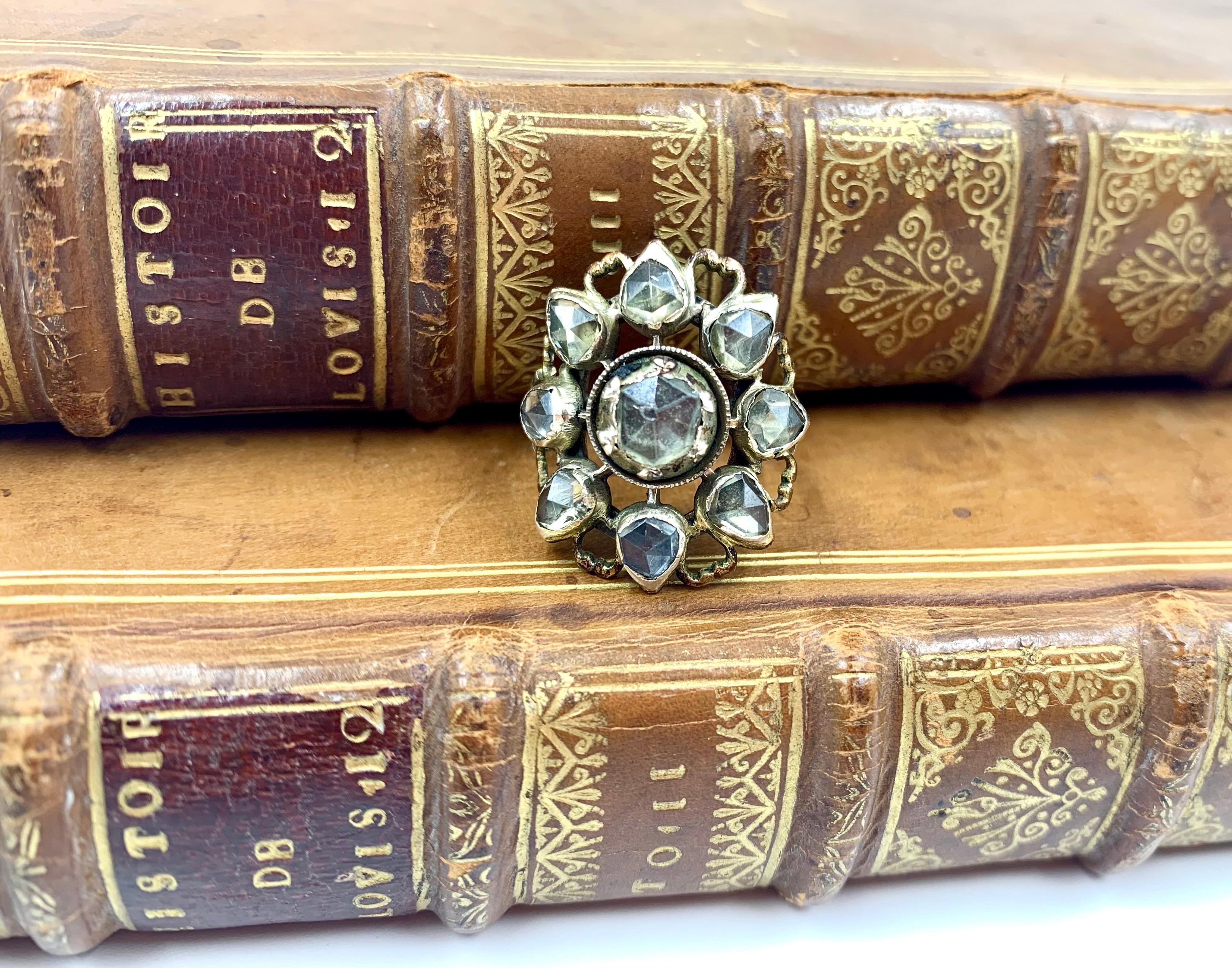 Antiker georgianischer Verlobungsring aus 14 Karat Gold mit seltenem Herzmotiv aus dem 18. Jahrhundert im Angebot 4