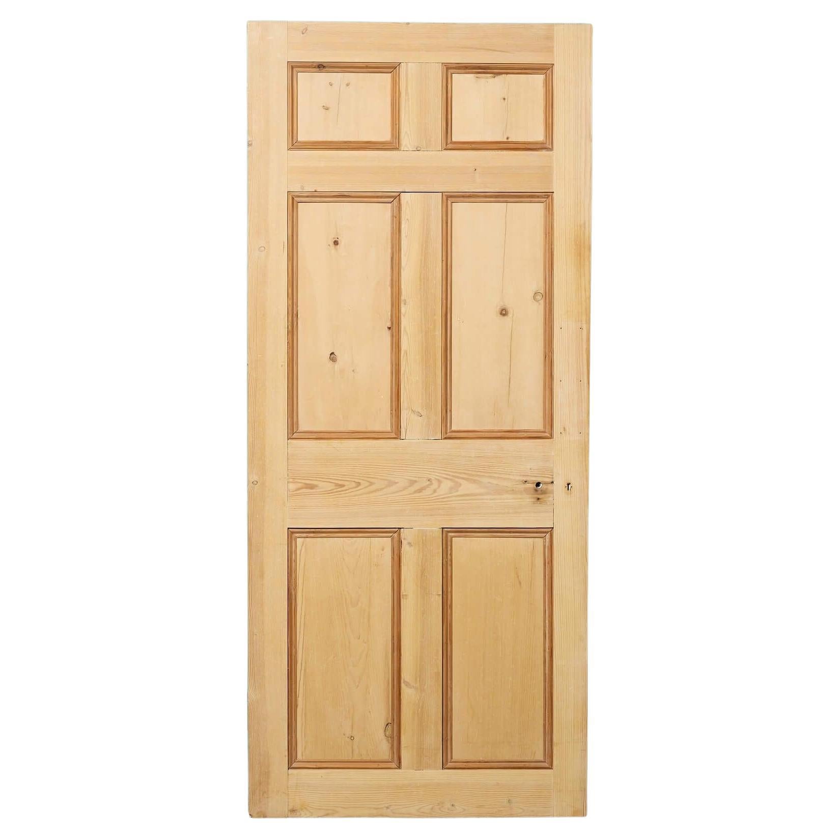 Antique 18th Century Georgian Stripped Pine Door