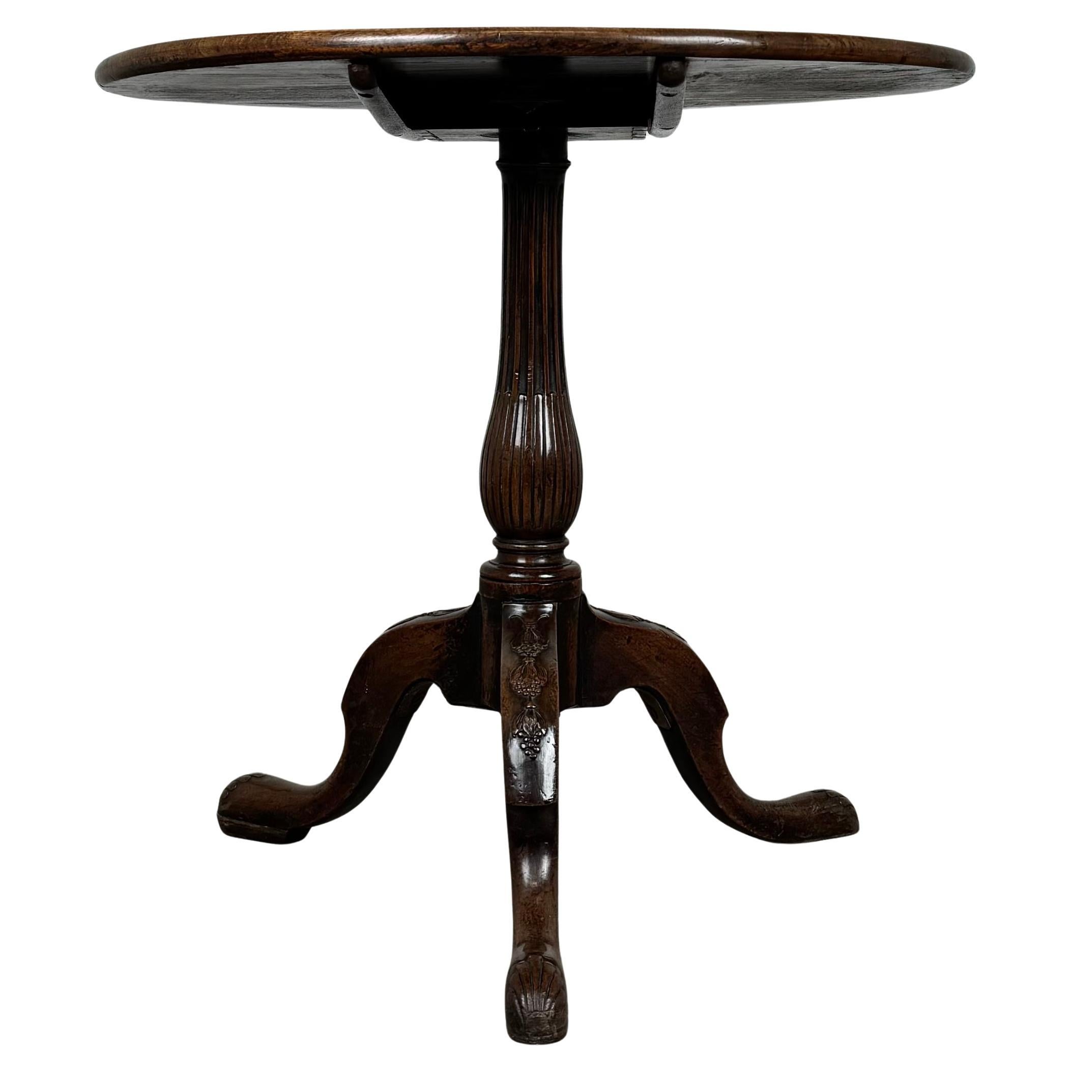 Antique 18th Century Good Quality Circular Table In Mahogany ( REF AF-3647 ) For Sale