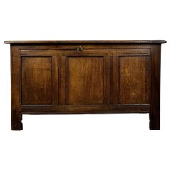 Antique 18th Century Good Quality Coffer In Oak ( REF AF-3511 )