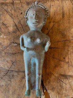 Antique 18th Century Hindu Bronze Deity Ardhanarishvara Sculpture