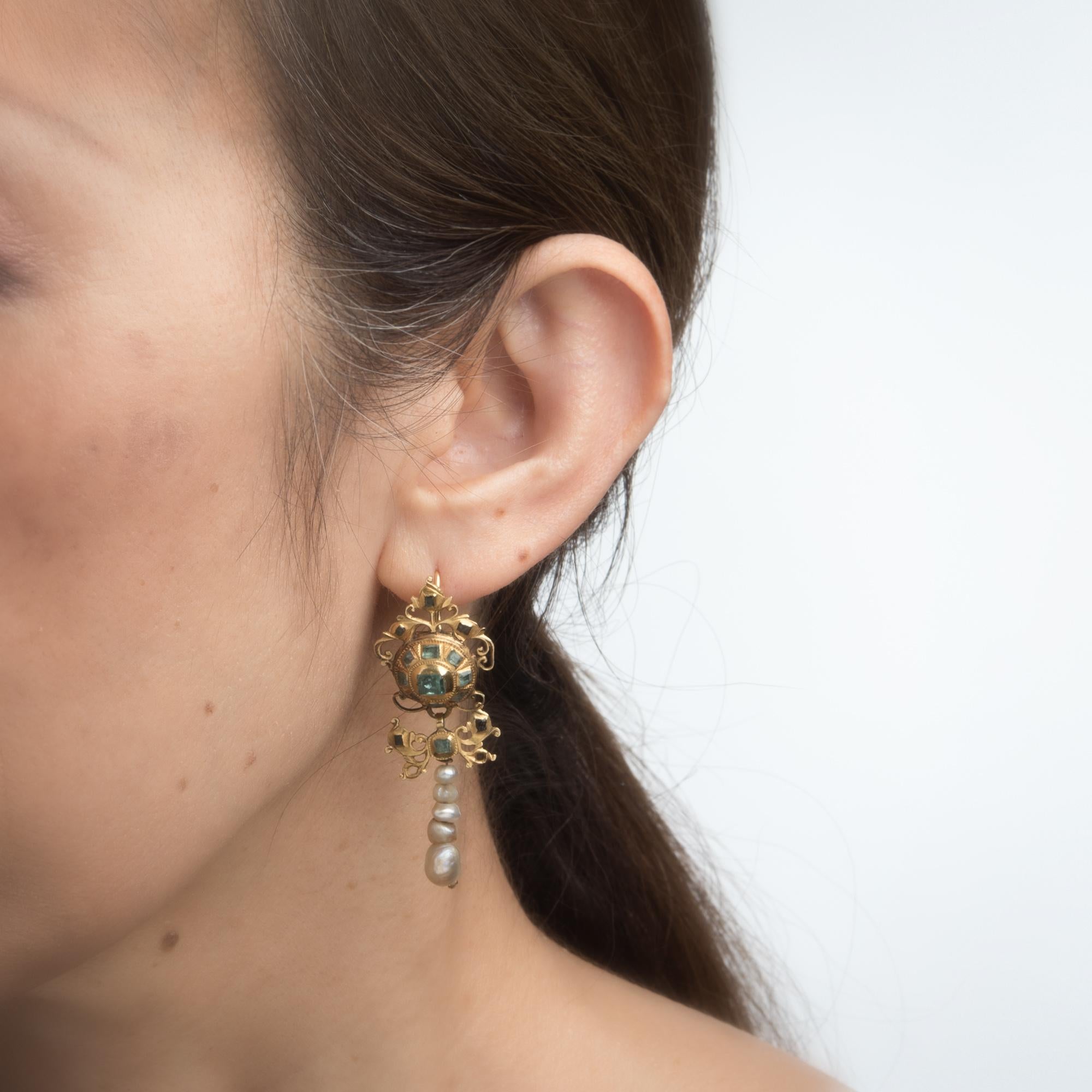 spanish gold earrings