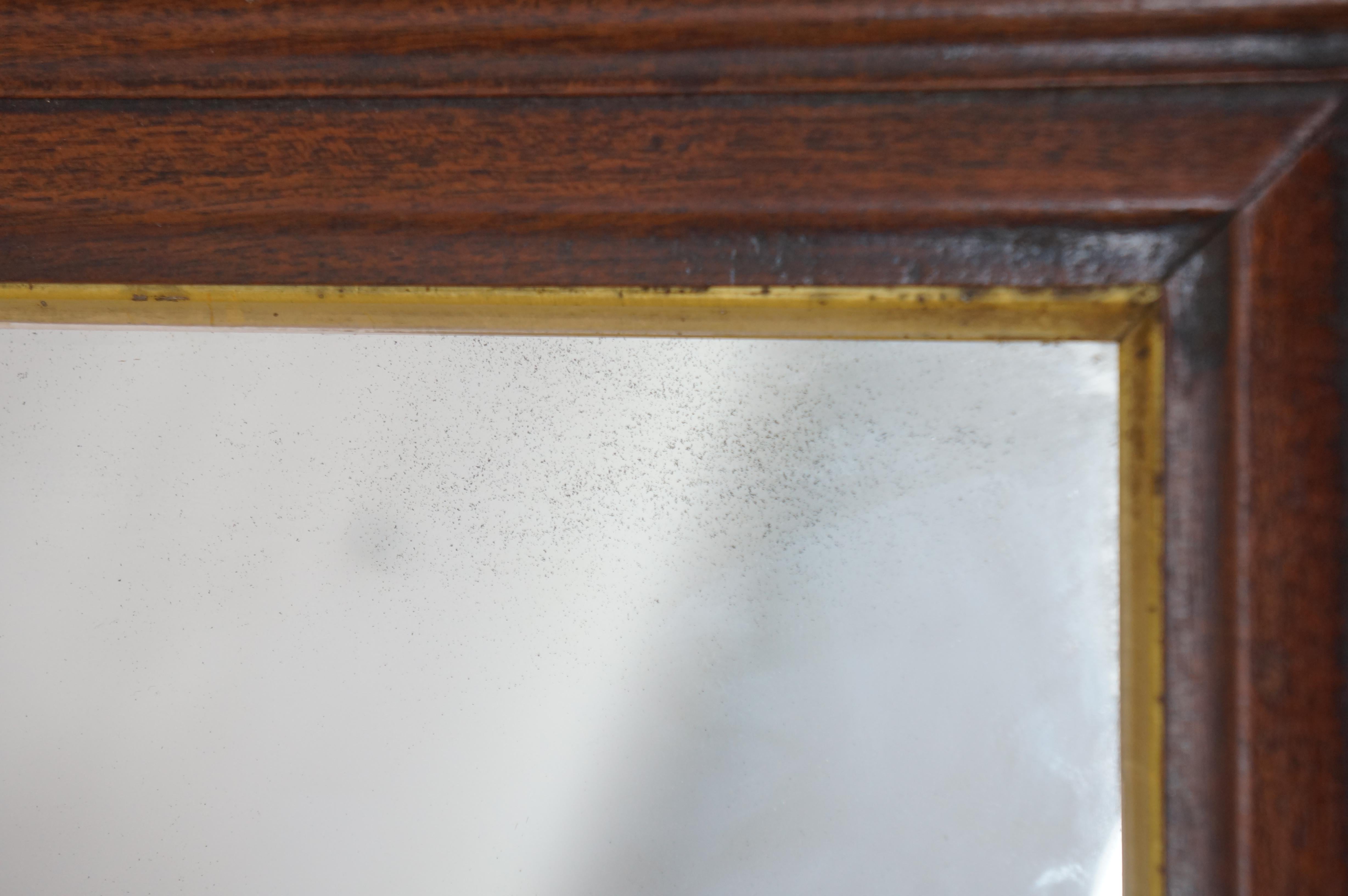 Antique 18th Century John Elliot & Sons Mahogany Chippendale Wall Vanity Mirror For Sale 8