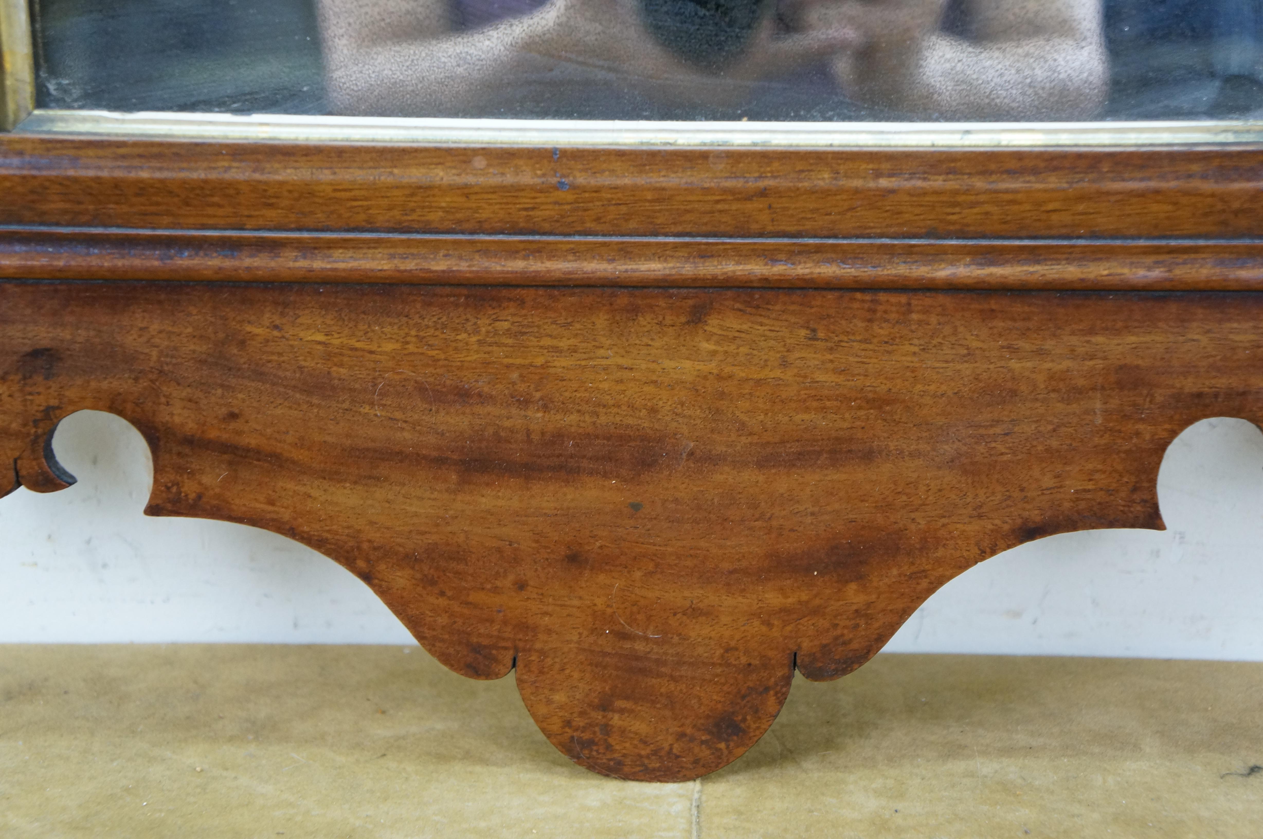 Antique 18th Century John Elliot & Sons Mahogany Chippendale Wall Vanity Mirror For Sale 4