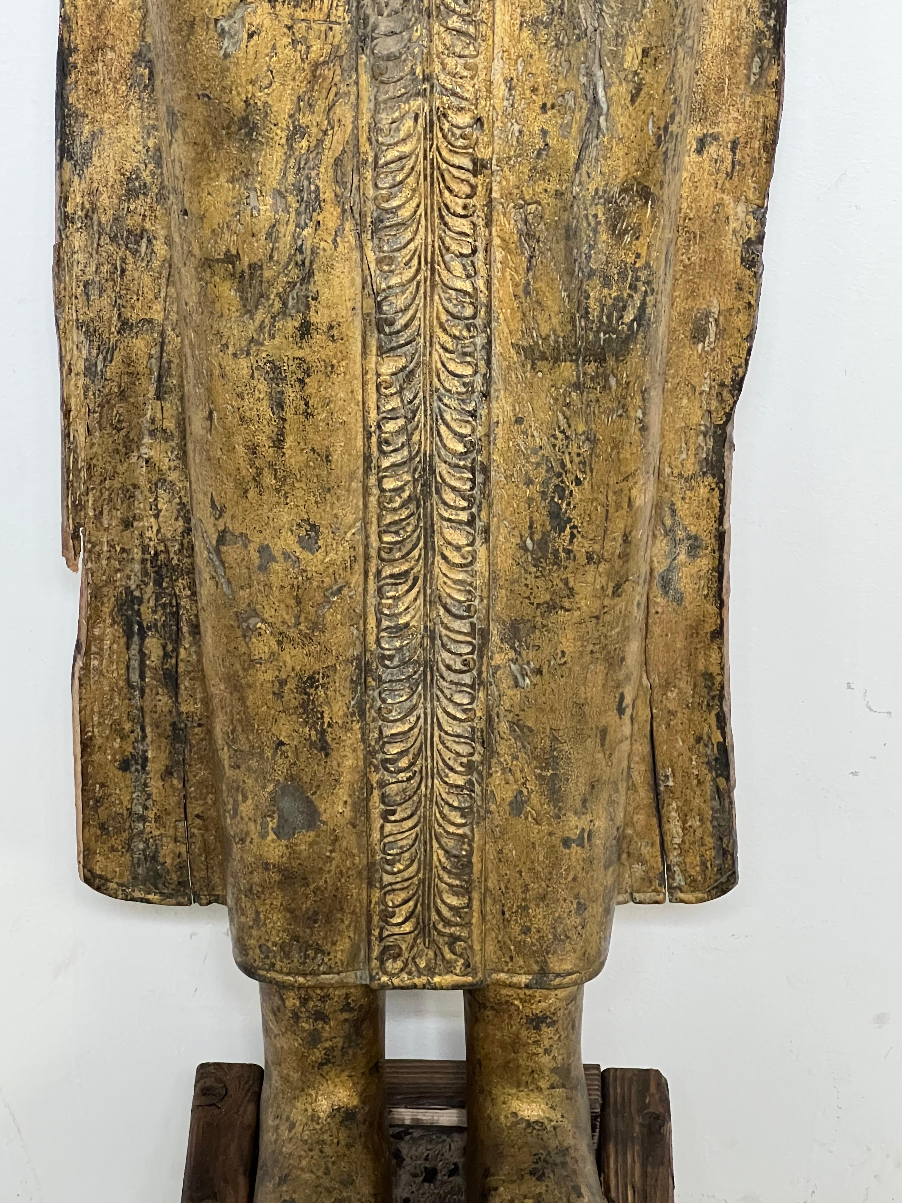 Antike 18. Jahrhundert späten Ayutthaya Periode Siamese Buddha im Angebot 7