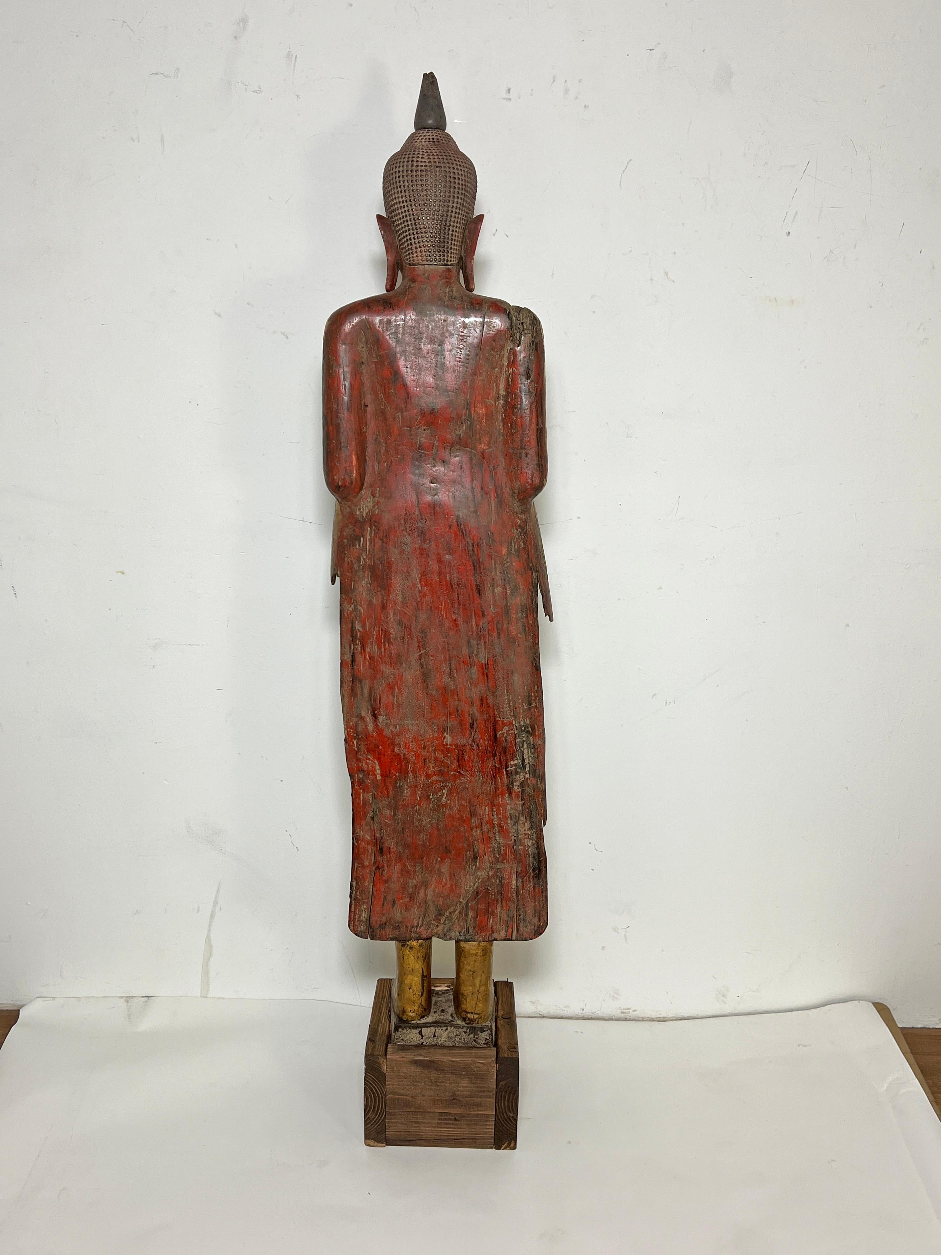 Antike 18. Jahrhundert späten Ayutthaya Periode Siamese Buddha im Angebot 9