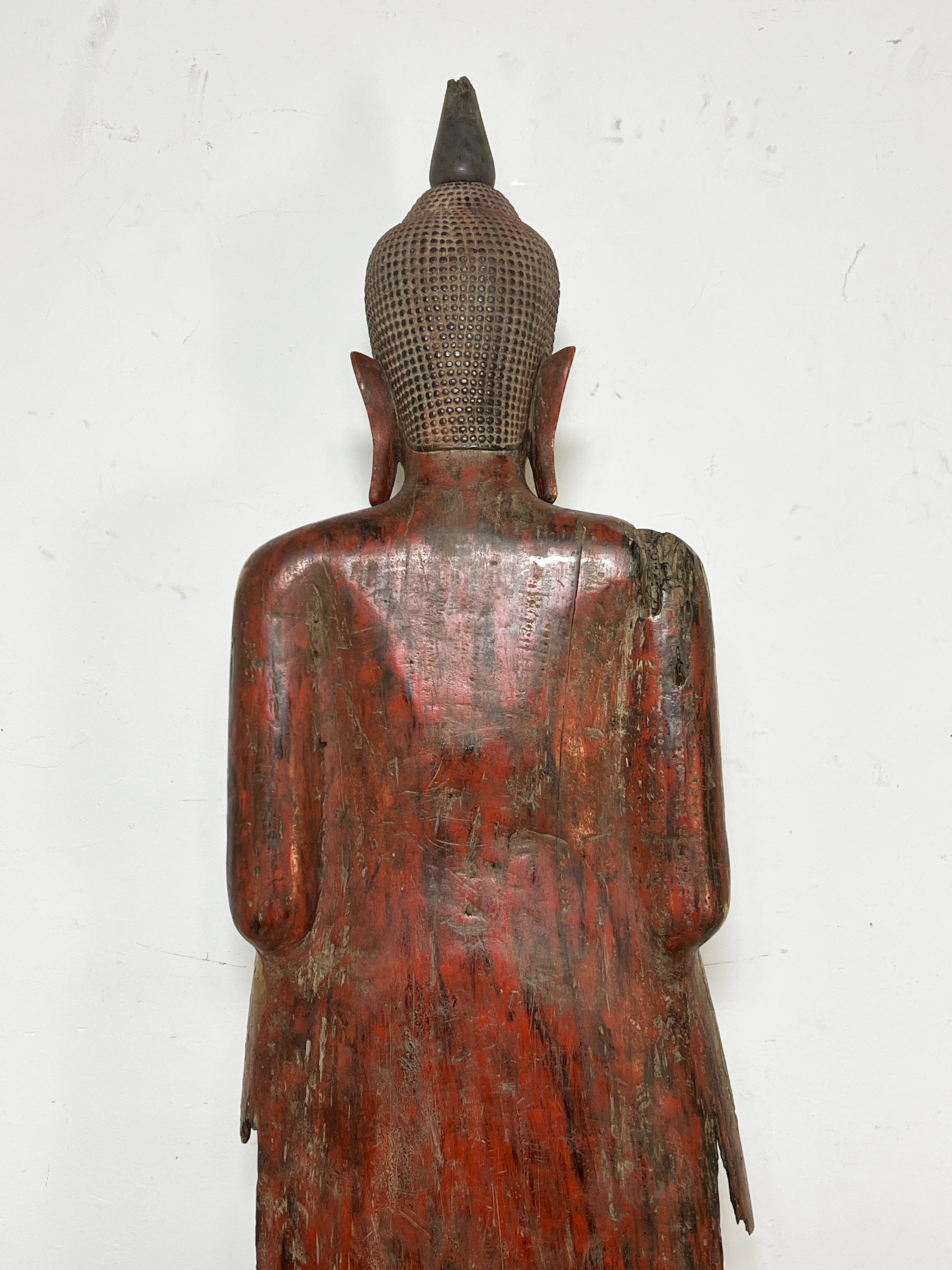 Antike 18. Jahrhundert späten Ayutthaya Periode Siamese Buddha im Angebot 10