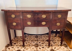 Antique 18th Century Mahogany Credenza Sideboard Buffet Server Cabinet