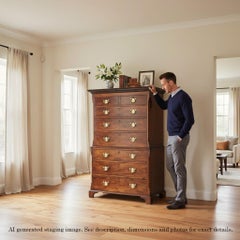 Antique 18th Century Mahogany Tallboy – Chest-on-Chest of Drawers, Fine Quality