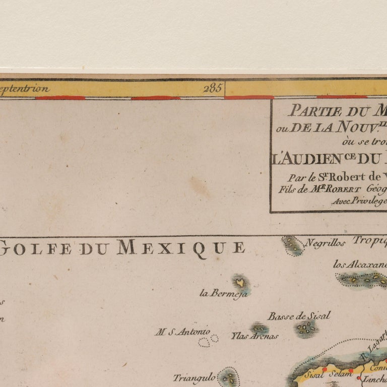 Antique 18th Century Map of Mexico and Central America by Robert ...