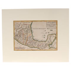 Antique 18th Century Map of Mexico and Central America by Robert DeVaugody