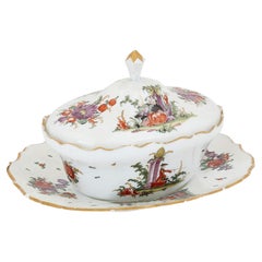 Antique 18th Century 'milchglas' Bohemian tureen
