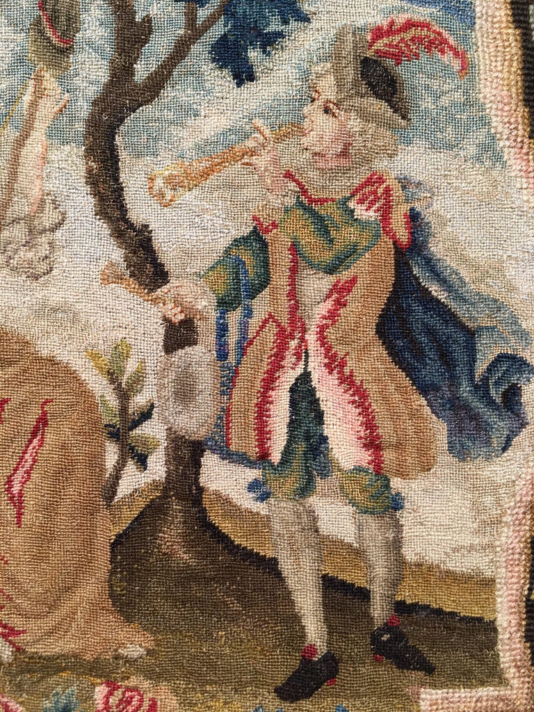 Antique 18th Century Needlework Tapestry Picture For Sale at 1stdibs