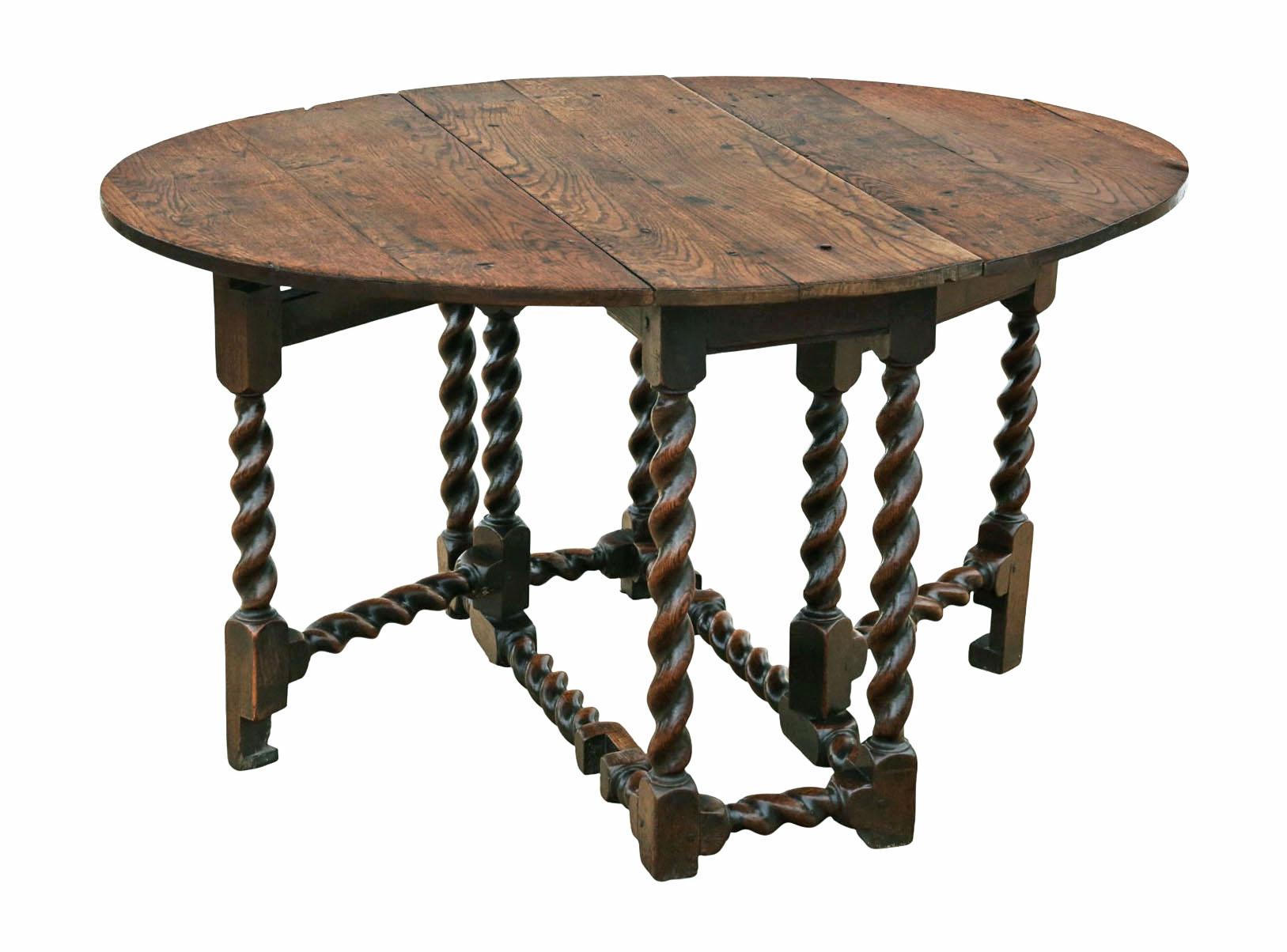 Britannique Table de salle à manger ancienne en Oak Oak du 18ème siècle - Belle qualité en vente