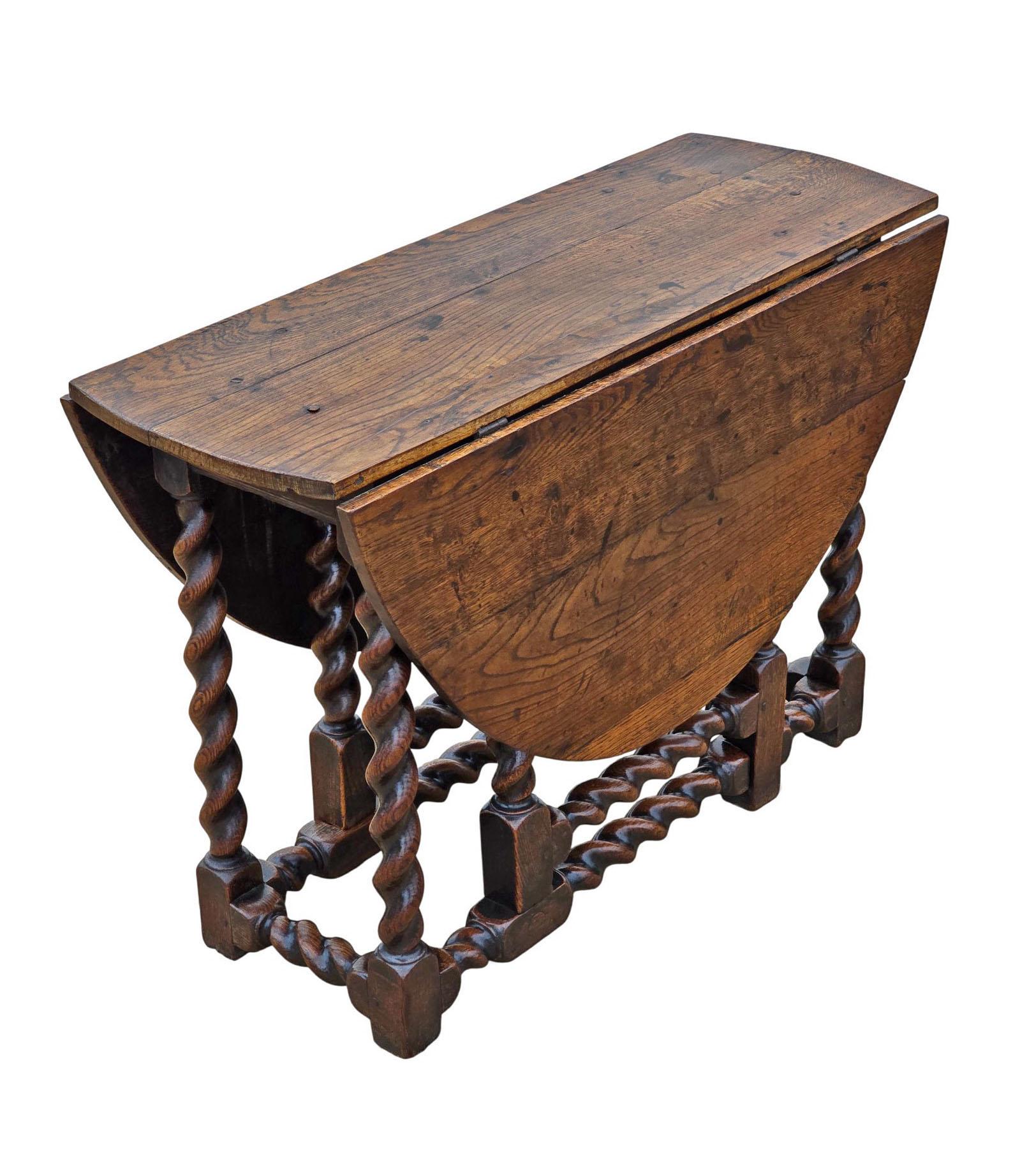 Table de salle à manger ancienne en Oak Oak du 18ème siècle - Belle qualité Bon état - En vente à Wisbech, Cambridgeshire