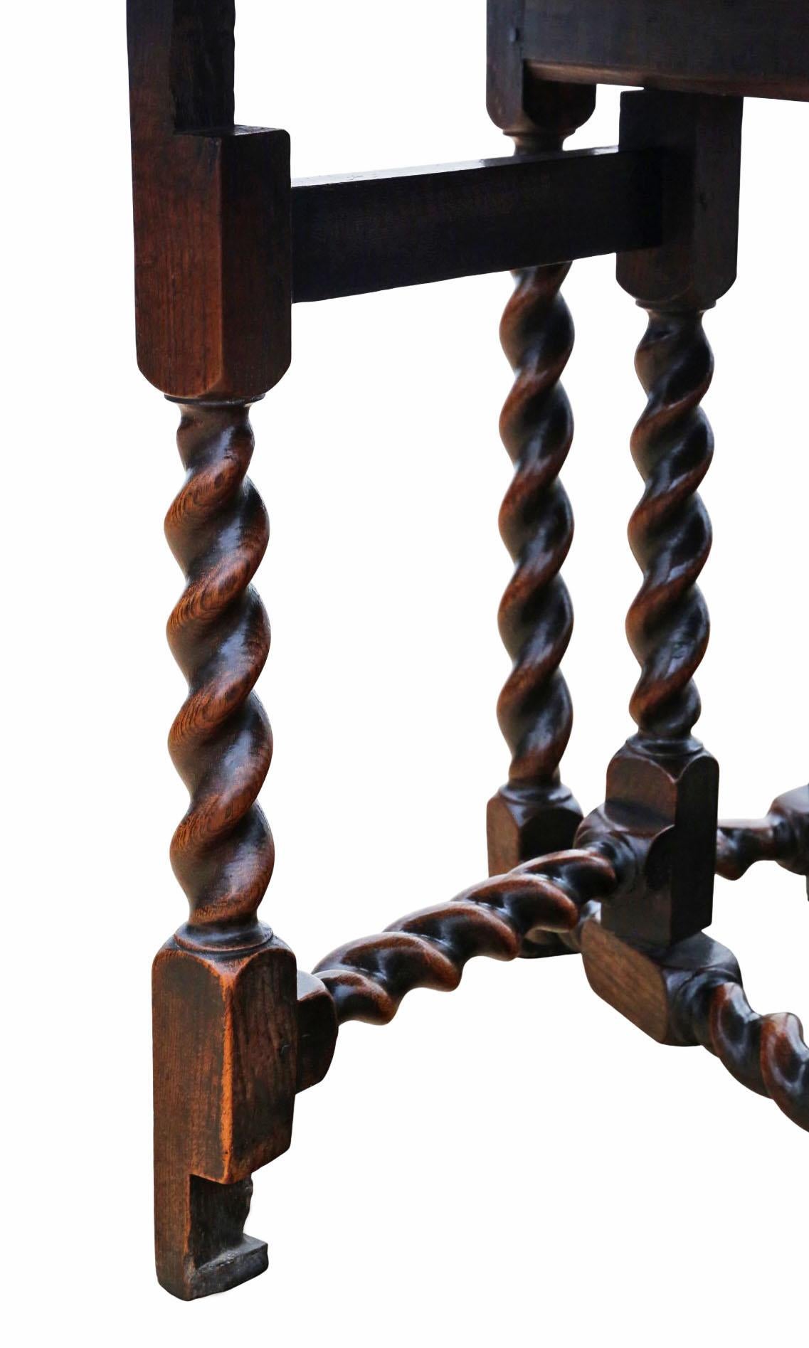 Table de salle à manger ancienne en Oak Oak du 18ème siècle - Belle qualité en vente 2