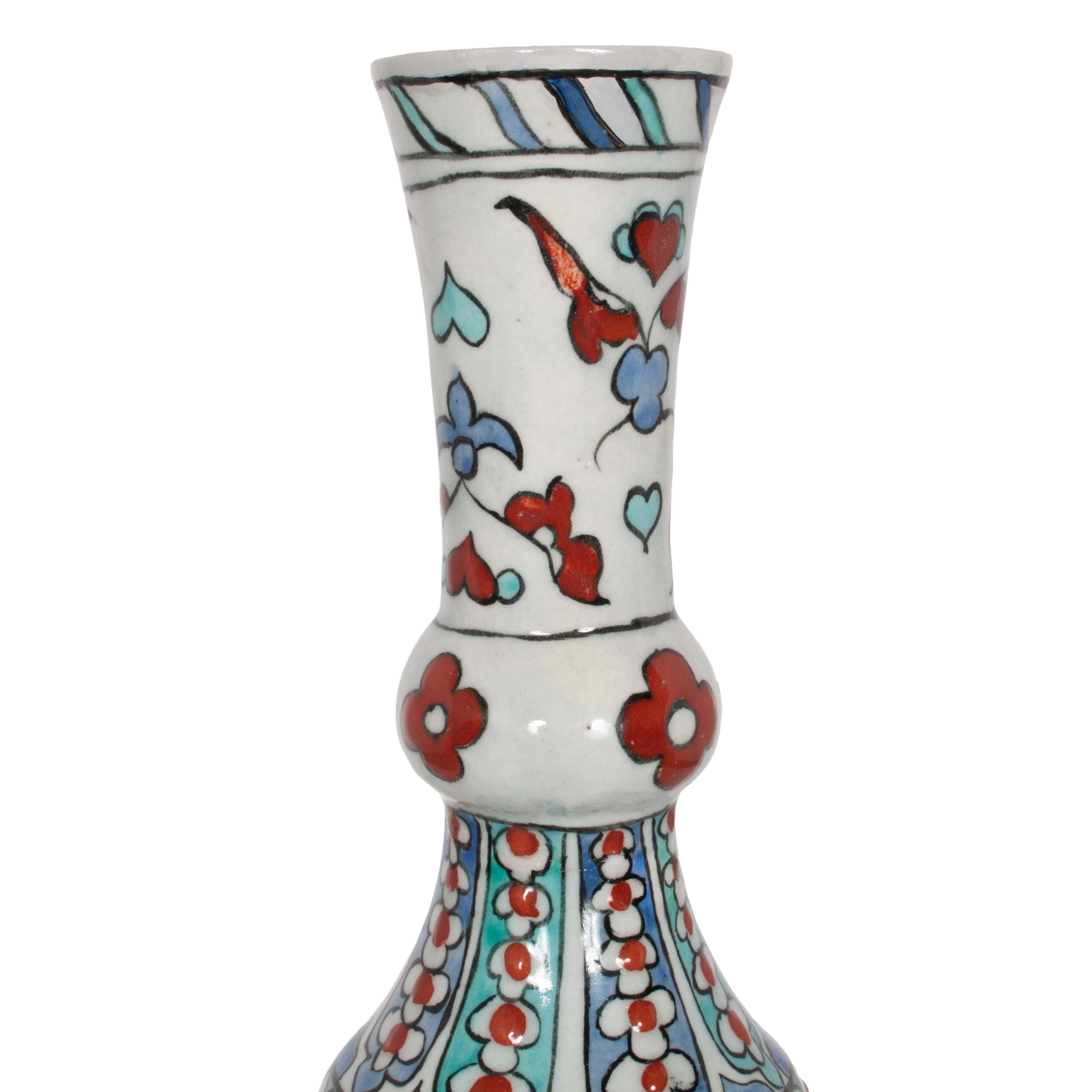 Antico vaso ottomano del 18° secolo, Iznik Pottery e Surahi in vendita 3