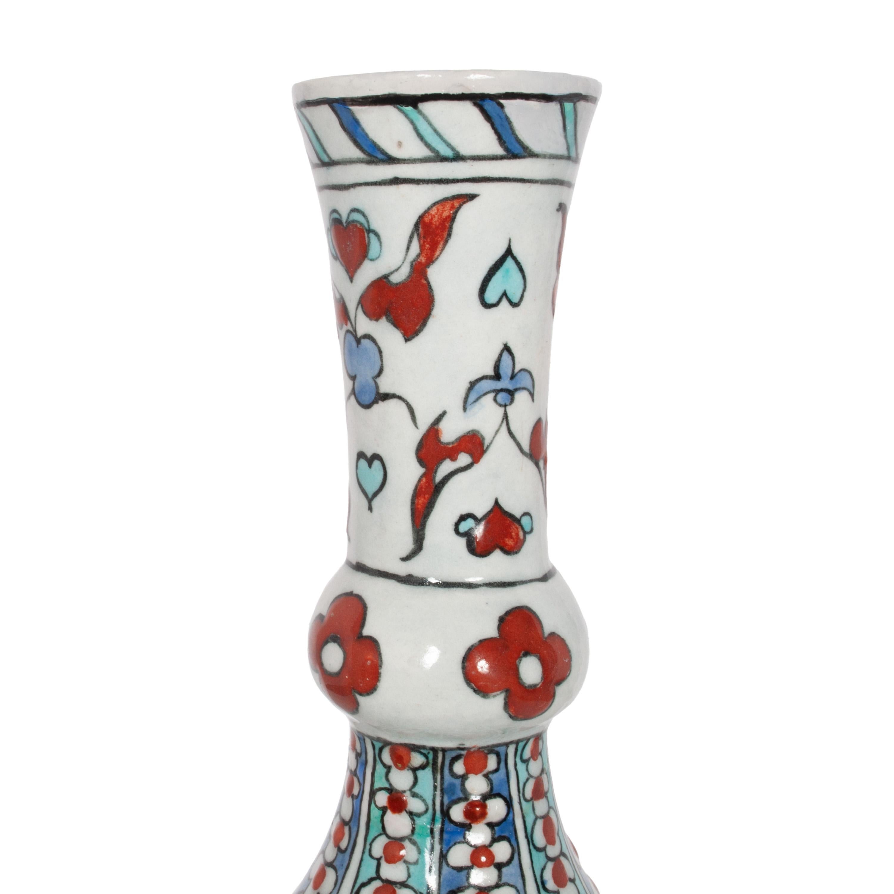Antico vaso ottomano del 18° secolo, Iznik Pottery e Surahi in vendita 4