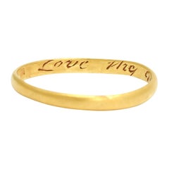 Antique 18th Century Posy Ring "Love The Giver"