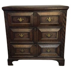 Antique 18th century quality oak Jacobean chest of drawers