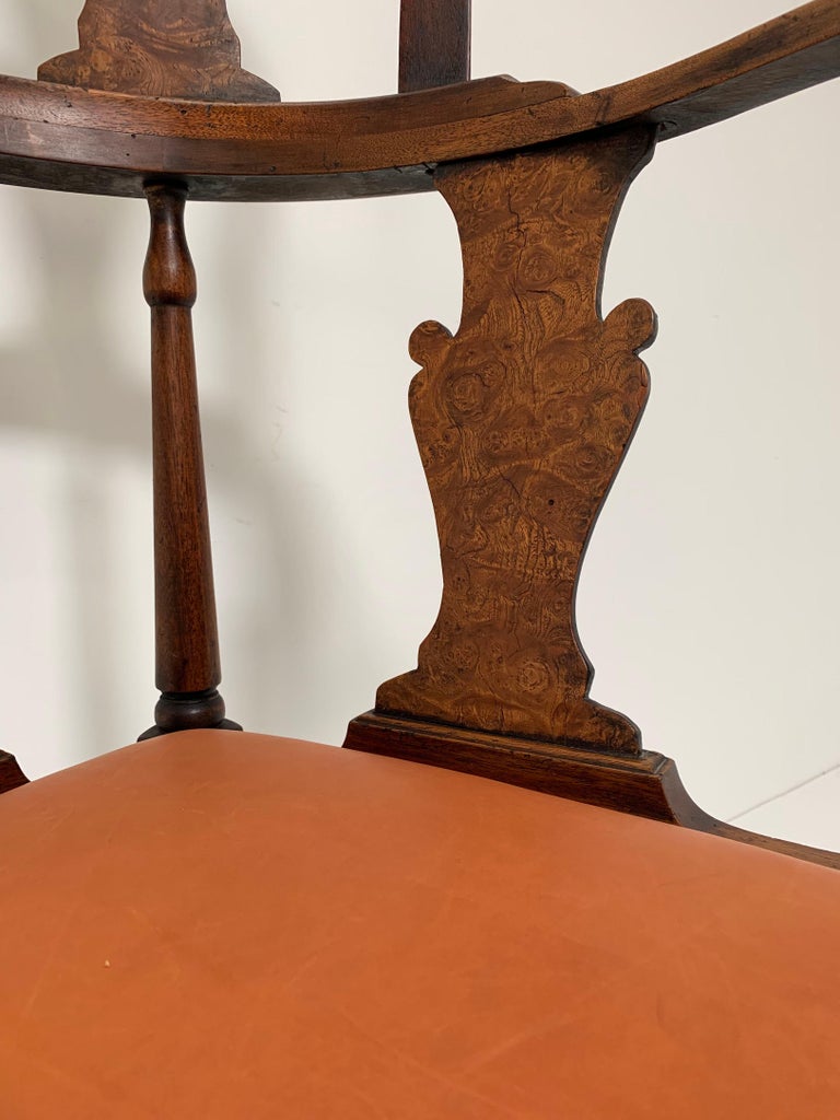 Antique 18th Century Queen Anne HighBack Corner Chair at 1stDibs queen anne corner chair