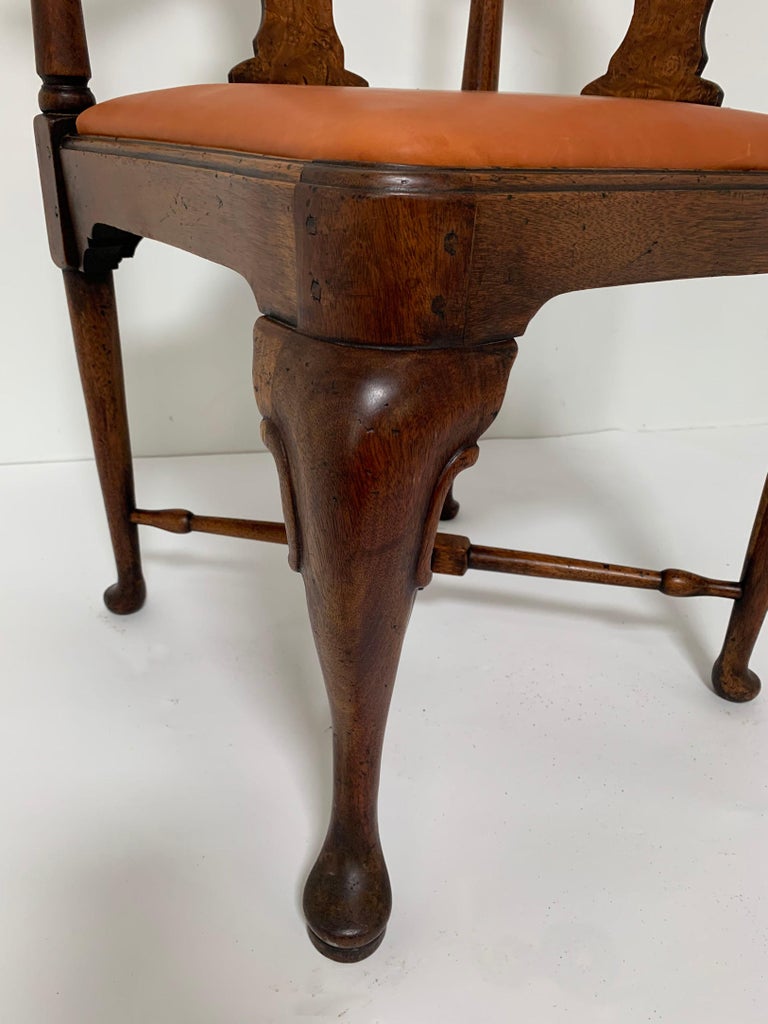Antique 18th Century Queen Anne HighBack Corner Chair at 1stDibs queen anne corner chair