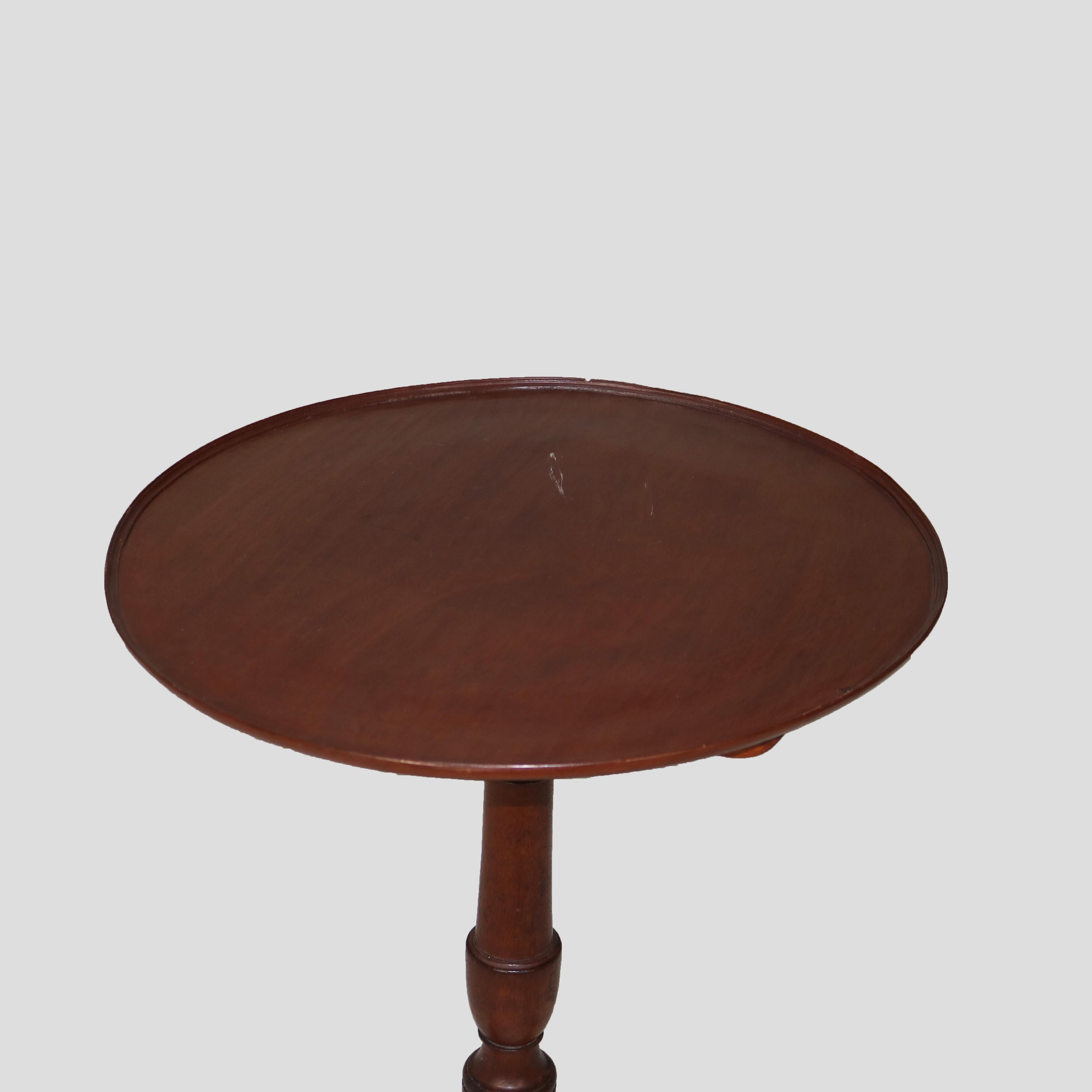 Antike 18. Jahrhundert Queen Anne Nussbaum Schüssel oben Tilt Top Tisch C1770 (Walnuss) im Angebot