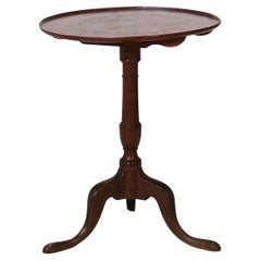 Antike 18. Jahrhundert Queen Anne Nussbaum Schüssel oben Tilt Top Tisch C1770