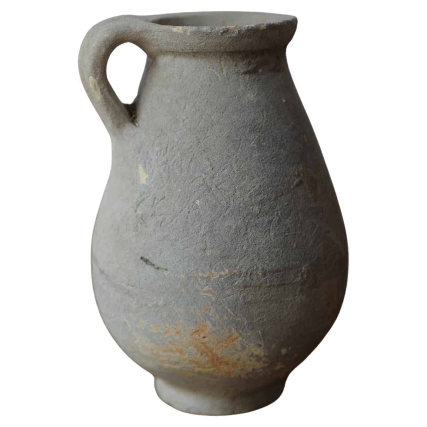 Antique 18th Century Roman Tunisian Grey Pot – Handcrafted Terracotta Vessel