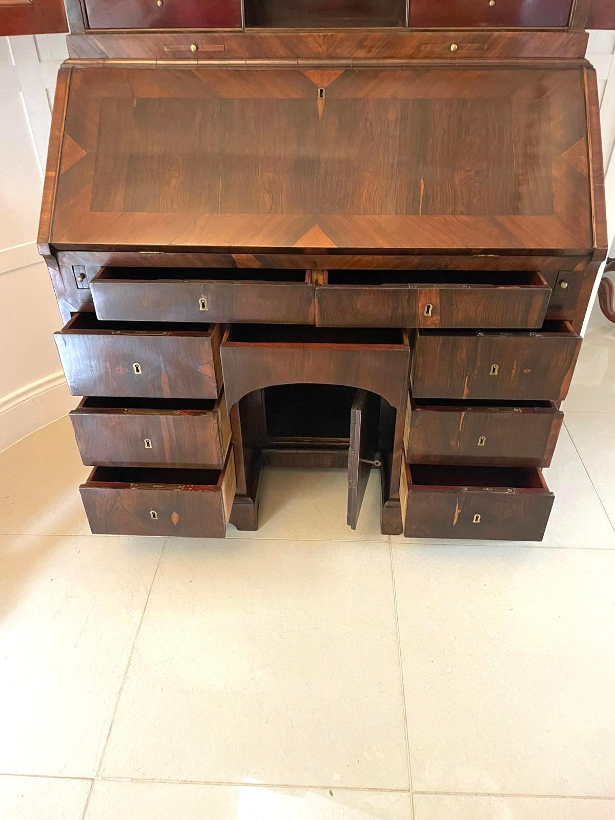 Other Antique 18th Century Rosewood Bureau Bookcase For Sale