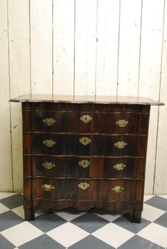 Antique 18th Century Rosewood Dutch Commode / Chest of Drawers