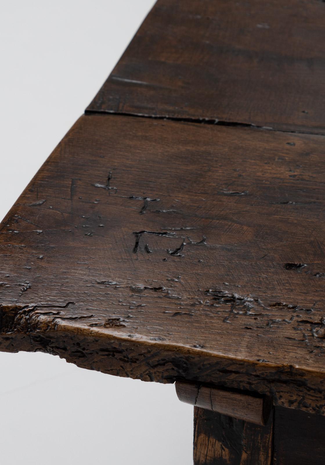 Antique 18th Century Rustic Spanish Coffee Table 4