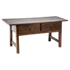 Used 18th-Century Rustic Spanish Warm Brown Chestnut Coffee Table